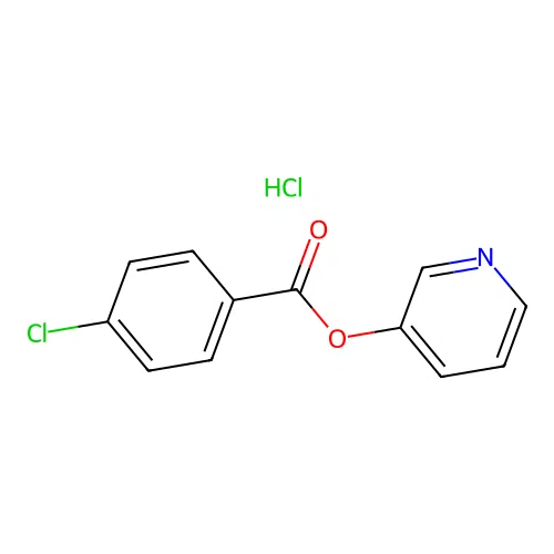 Pyridin-3-yl 4-chlorobenzoate hydrochloride structure