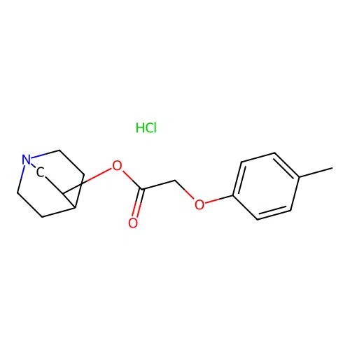Quinuclidin-3-yl 2-(p-tolyloxy)acetate hydrochloride structure