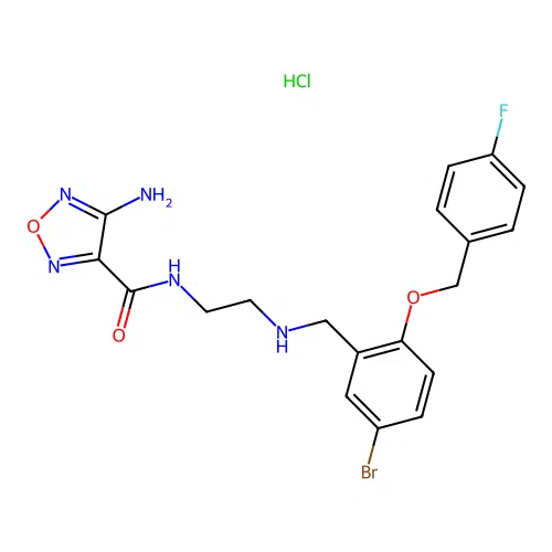 C19H20BrClFN5O3 structure