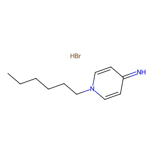 1-hexylpyridin-4(1H)-imine hydrobromide structure