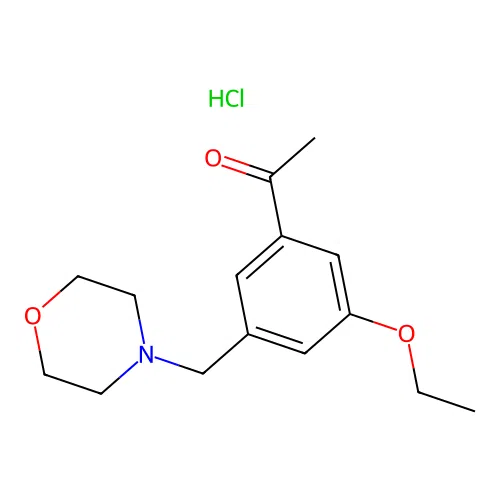 1-(3-Ethoxy-5-(morpholinomethyl)phenyl)ethanone hydrochloride structure