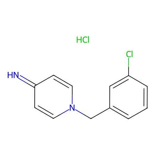1-(3-chlorobenzyl)pyridin-4(1H)-imine hydrochloride structure