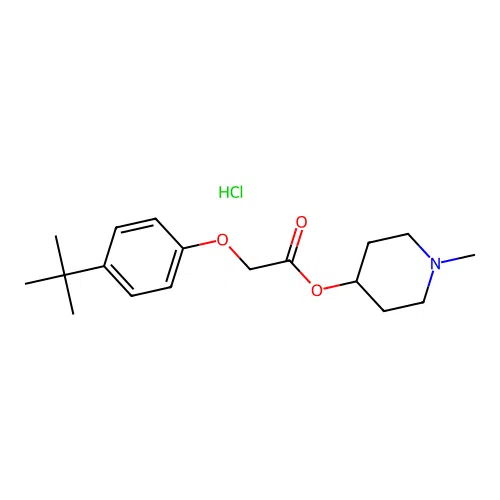 1-Methylpiperidin-4-yl 2-(4-(tert-butyl)phenoxy)acetate hydrochloride structure