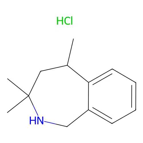 3,3,5-Trimethyl-2,3,4,5-tetrahydro-1H-2-benzazepine hydrochloride structure