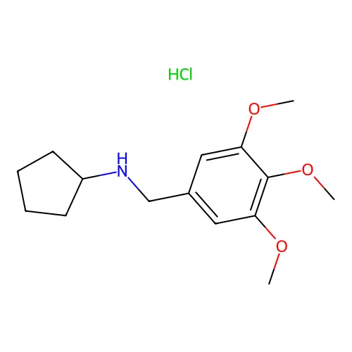 Cyclopentyl-(3,4,5-trimethoxy-benzyl)-amine hydrochloride structure