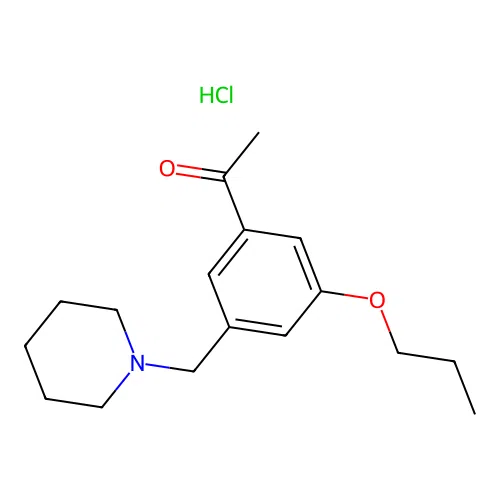 1-(3-(Piperidin-1-ylmethyl)-5-propoxyphenyl)ethanone hydrochloride structure