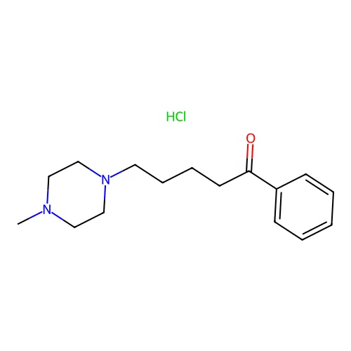 5-(4-Methylpiperazin-1-yl)-1-phenylpentan-1-one hydrochloride structure