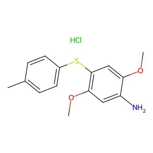 2,5-Dimethoxy-4-(p-tolylthio)aniline hydrochloride structure