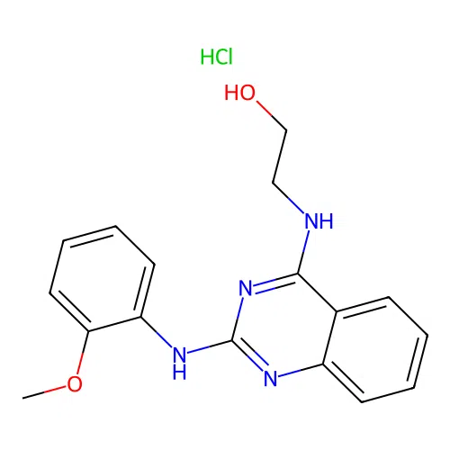 2-[2-(2-Methoxy-phenylamino)-quinazolin-4-ylamino]-ethanol structure