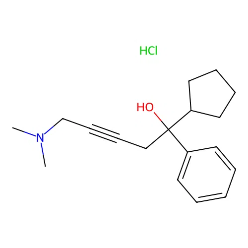 1-Cyclopentyl-5-dimethylamino-1-phenyl-pent-3-yn-1-ol structure