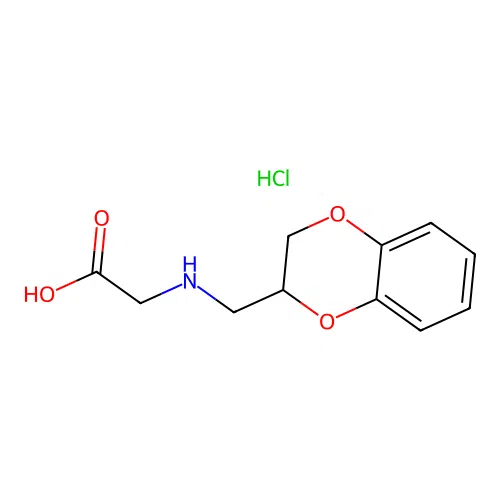 [(2,3-Dihydro-benzo[1,4]dioxin-2-ylmethyl)-amino]-acetic acid hydrochloride structure