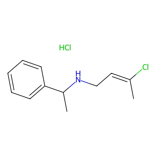 (3-Chloro-but-2-enyl)-(1-phenyl-ethyl)-amine hydrochloride structure
