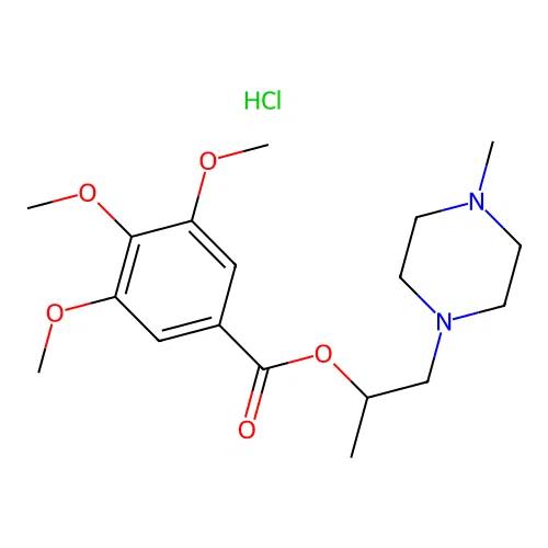 1-(4-Methylpiperazin-1-yl)propan-2-yl 3,4,5-trimethoxybenzoate hydrochloride structure