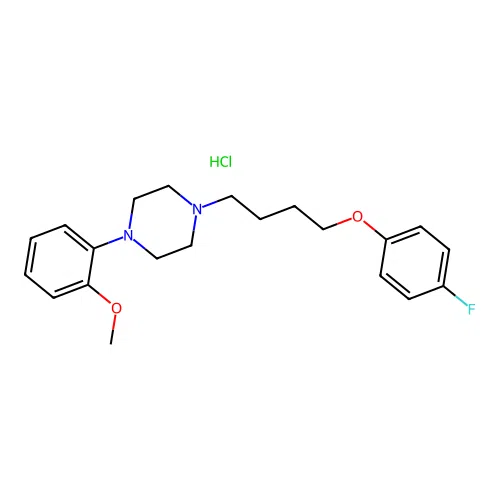 1-(4-(4-Fluorophenoxy)butyl)-4-(2-methoxyphenyl)piperazine hydrochloride structure