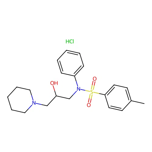 N-(2-Hydroxy-3-piperidin-1-yl-propyl)-4-methyl-N-phenyl-benzenesulfonamide structure