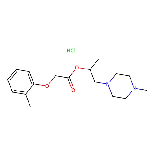 1-(4-Methylpiperazin-1-yl)propan-2-yl 2-(o-tolyloxy)acetate hydrochloride structure