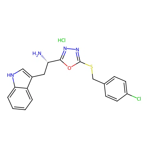 C19H18Cl2N4OS structure