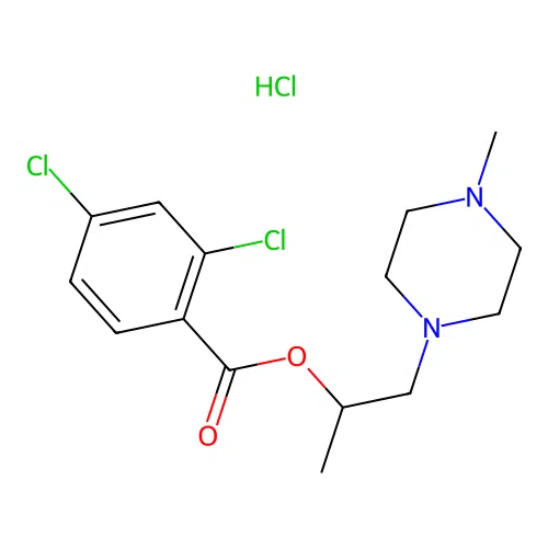 1-(4-Methylpiperazin-1-yl)propan-2-yl 2,4-dichlorobenzoate hydrochloride structure