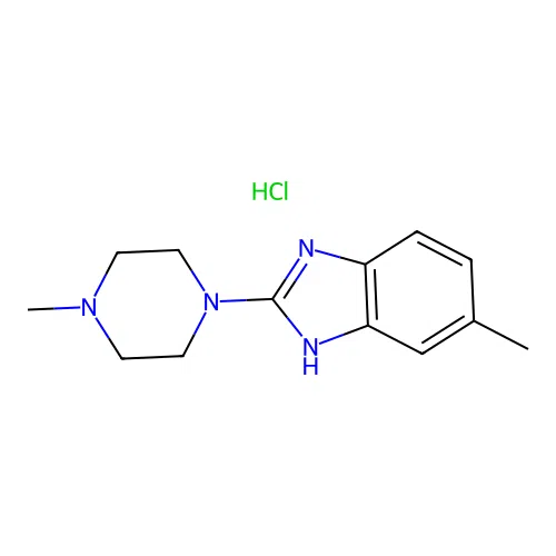 5-methyl-2-(4-methylpiperazin-1-yl)-1H-benzo[d]imidazole hydrochloride structure