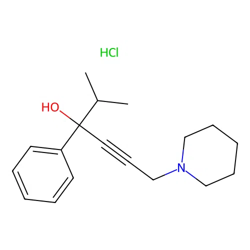 2-Methyl-3-phenyl-6-piperidin-1-yl-hex-4-yn-3-ol structure
