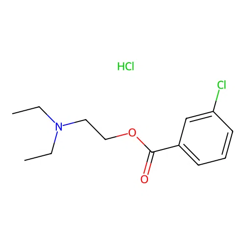 2-(Diethylamino)ethyl 3-chlorobenzoate hydrochloride structure