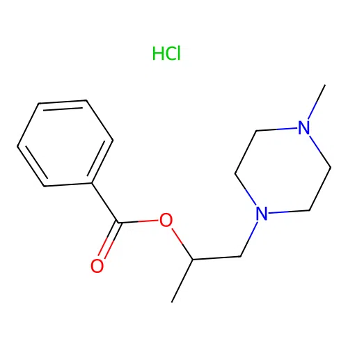 1-(4-Methylpiperazin-1-YL)propan-2-YL benzoate hydrochloride structure