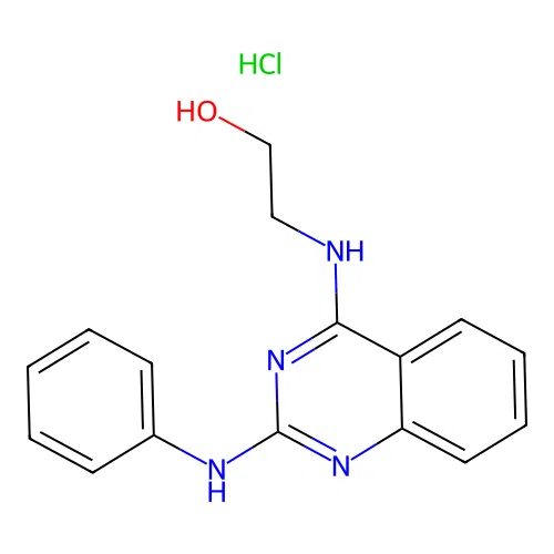 2-((2-(Phenylamino)quinazolin-4-yl)amino)ethanol hydrochloride structure