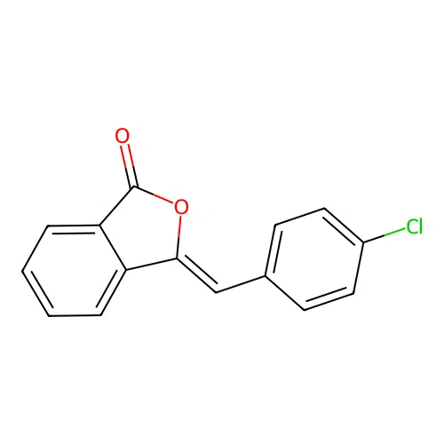 3-(4-Chlorobenzal)phthalide, (Z)- structure