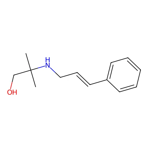 2-(Cinnamylamino)-2-methyl-1-propanol structure