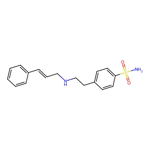 4-[2-(Cinnamylamino)ethyl]benzenesulfonamide structure