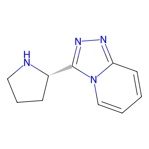 (2S)-2-{[1,2,4]triazolo[4,3-a]pyridin-3-yl}pyrrolidine structure