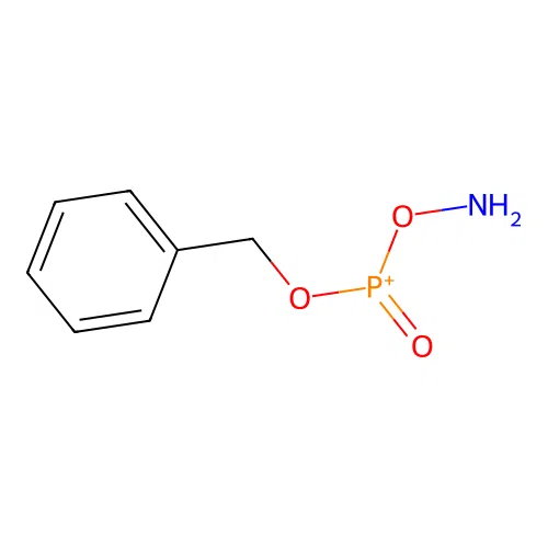 Aminooxy-oxo-phenylmethoxyphosphanium structure