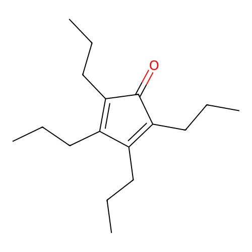 2,4-Cyclopentadien-1-one, 2,3,4,5-tetrapropyl- structure