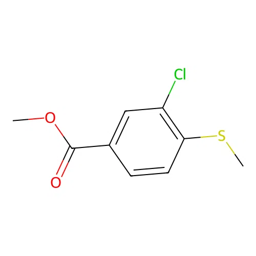 3-Chloro-4-(methylthio)-benzoic acid methyl ester structure