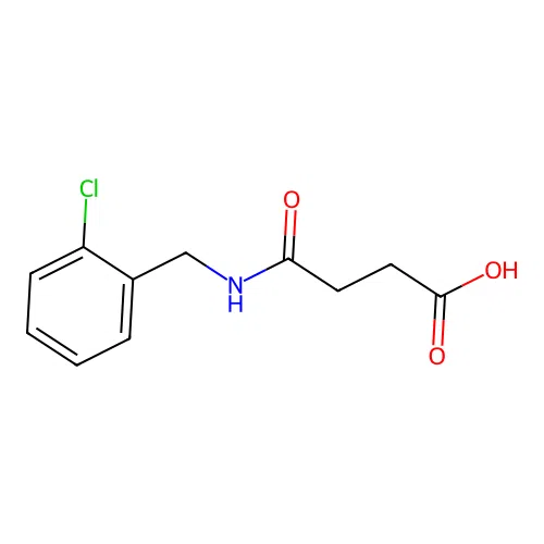 4-[(2-Chlorobenzyl)amino]-4-oxobutanoic acid structure
