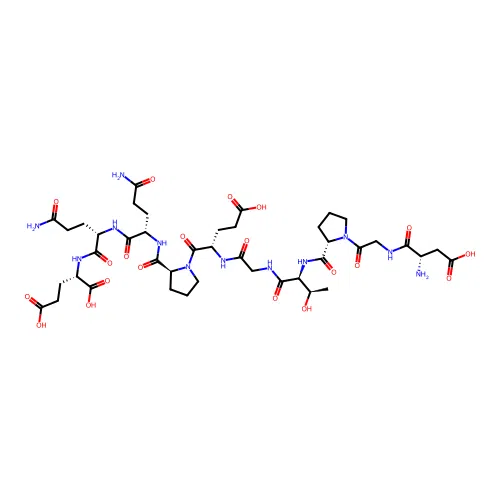 Asp-Gly-Pro-Thr-Gly-Glu-Pro-Gln-Gln-Glu structure