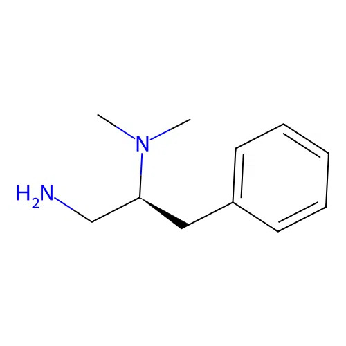 [(2S)-1-amino-3-phenylpropan-2-yl]dimethylamine structure