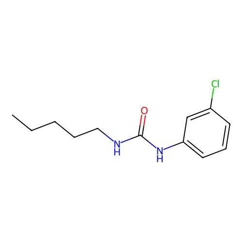 N-(3-chlorophenyl)-N'-pentylurea structure