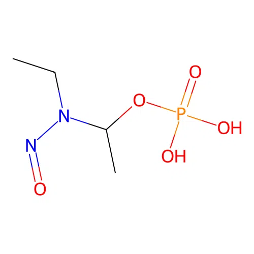 1-(N-ethyl-N-nitrosamino)ethyl phosphate structure