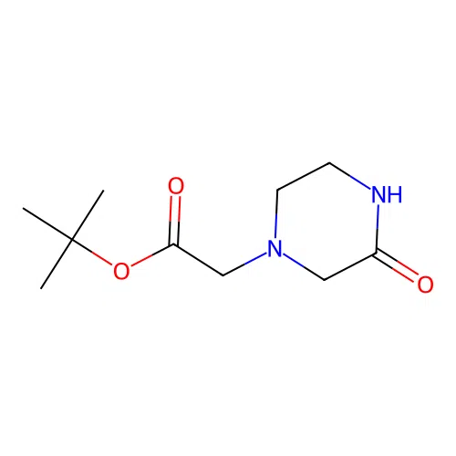 Tert-butyl 2-(3-oxopiperazin-1-yl)acetate structure