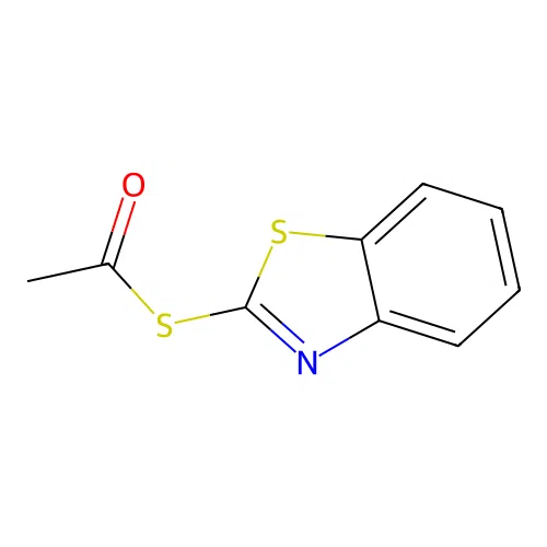 S-(1,3-benzothiazol-2-yl) ethanethioate structure
