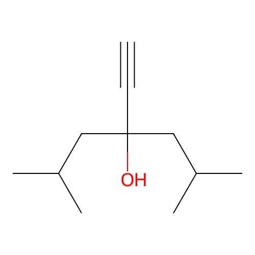 4-Ethynyl-2,6-dimethyl-4-heptanol structure