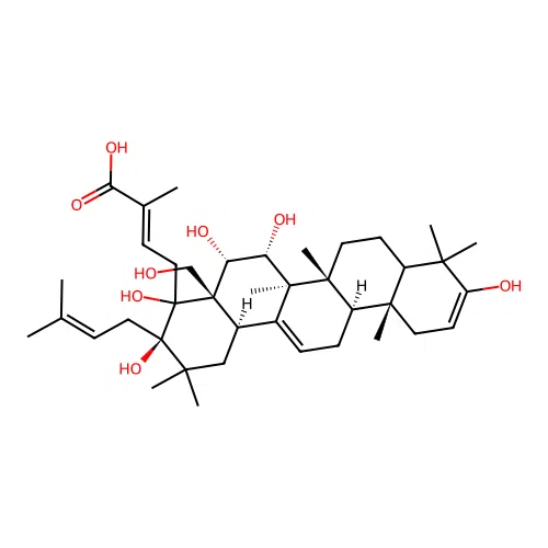 (+)-Hippocaesculin structure