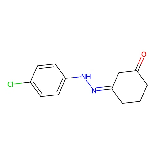 (3Z)-3-[(4-chlorophenyl)hydrazinylidene]cyclohexan-1-one structure