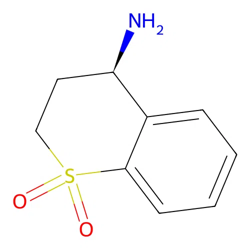 (4R)-4-Amino-3,4-dihydro-2H-1lambda6-benzothiopyran-1,1-dione structure