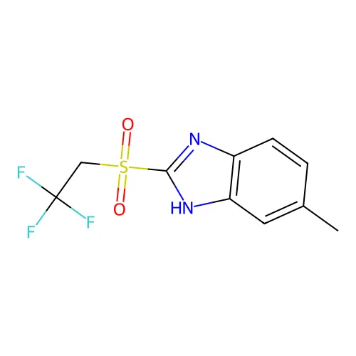 5-methyl-2-(2,2,2-trifluoroethylsulfonyl)-1H-benzimidazole structure