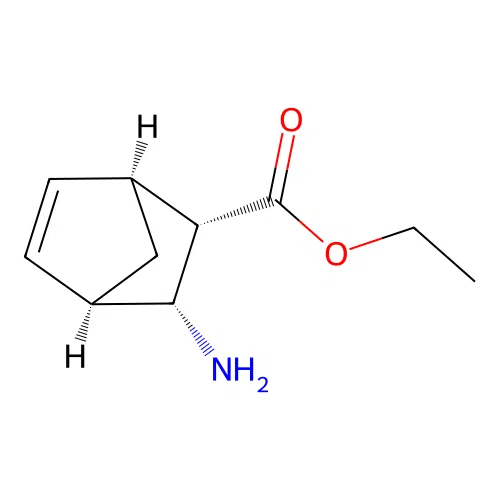 rac-ethyl (1R,2R,3S,4S)-3-aminobicyclo[2.2.1]hept-5-ene-2-carboxylate structure