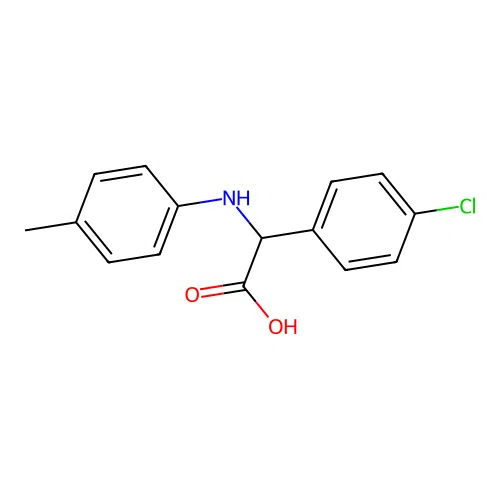 (4-Chloro-phenyl)-p-tolylamino-acetic acid structure