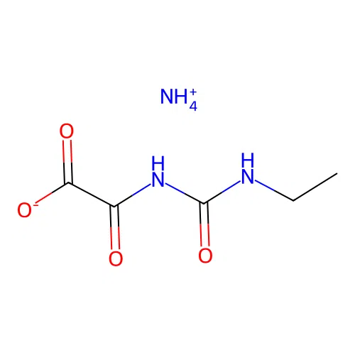 acetic acid, (((ethylamino)carbonyl)amino)oxo-, monoammonium salt structure
