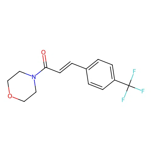 Morpholine, 4-(1-oxo-3-(4-(trifluoromethyl)phenyl)-2-propenyl)- structure